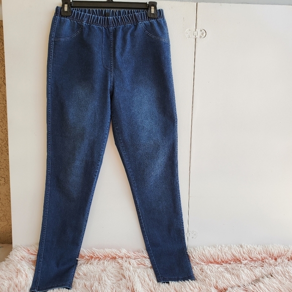 Calzedonia High Waisted Skinny Blue Denim Pants Jeans Sz M - Picture 4 of 9